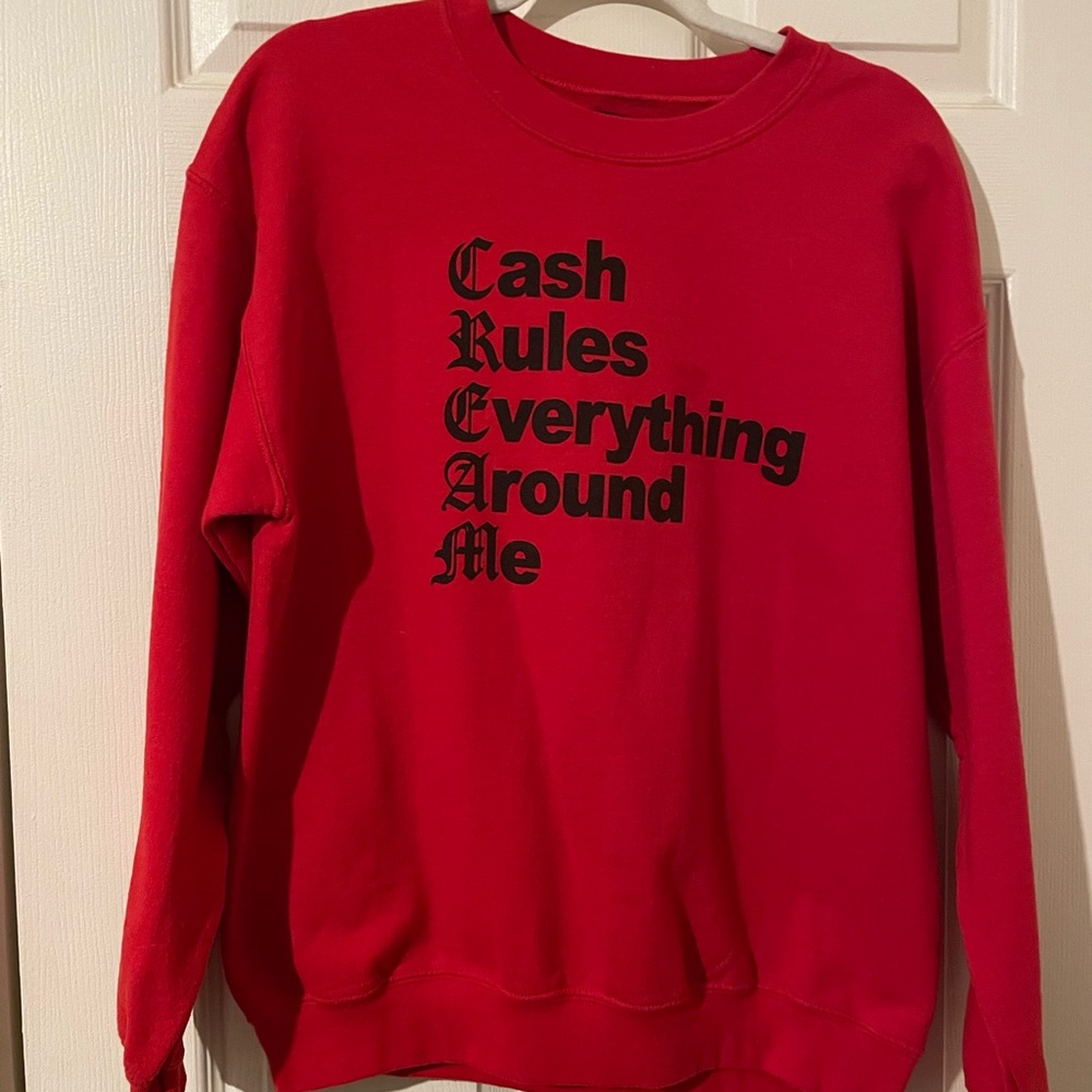 Fashion Nova Graphic Sweater - “C.R.E.A.M” - Size Medium